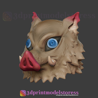 Demon Slayer Inosuke Mask Kimetsu no Yaiba Cosplay Helmet  - Thumbnail 3