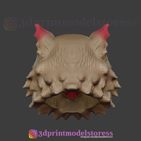 Demon Slayer Inosuke Mask Kimetsu no Yaiba Cosplay Helmet  - Thumbnail 7