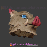 Demon Slayer Inosuke Mask Kimetsu no Yaiba Cosplay Helmet  - Thumbnail 8