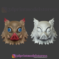 Demon Slayer Inosuke Mask Kimetsu no Yaiba Cosplay Helmet  - Thumbnail 9