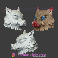 Demon Slayer Inosuke Mask Kimetsu no Yaiba Cosplay Helmet  - Thumbnail 10
