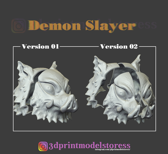 Demon Slayer Inosuke Mask Kimetsu no Yaiba Cosplay Helmet  3D Print 275597