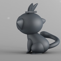 Grookey Pokemon 3d Model - Thumbnail 4