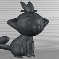 Grookey Pokemon 3d Model - Thumbnail 9