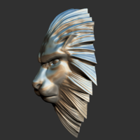 Squall Leonhart belt buckle Leon head from Final Fantasy - Thumbnail 2