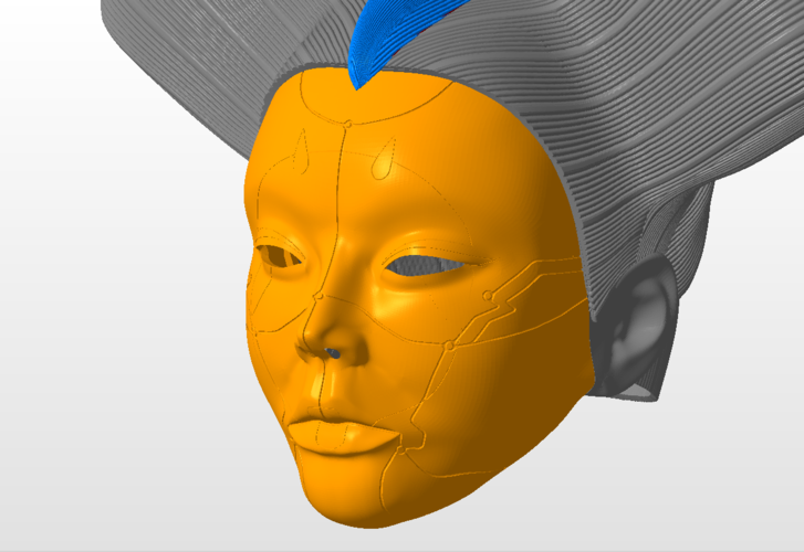 Animatronic Geisha head from Ghost in the Shell for 3D-printing 3D Print 275763