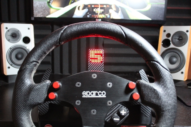 Sim racing gear indicator for Logitech Steering wheels