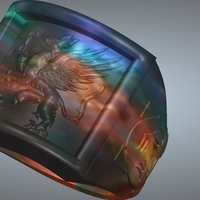 A signet ring griffin  rg01 for 3d-print and cnc - Thumbnail 11