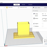 desk holder pens and pencils with phone place 3D print - Thumbnail 3