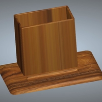 desk holder pens and pencils with phone place 3D print - Thumbnail 9