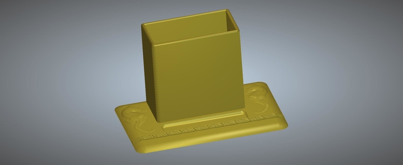 desk holder pens and pencils with phone place 3D print