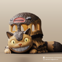 Small Catbus(My Neighbor Totoro) 3D Printing 276109