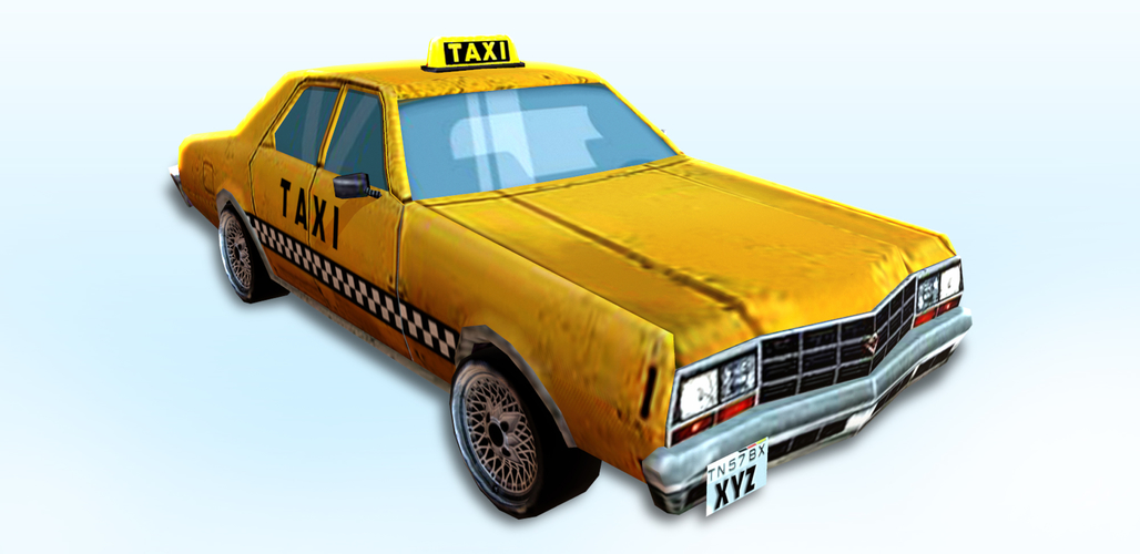 Low Poly Taxi Car 3D Print 276120