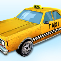 Small Low Poly Taxi Car 3D Printing 276121
