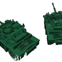 Armored car FV721 Fox in scale 15mm (1:100) - Thumbnail 2