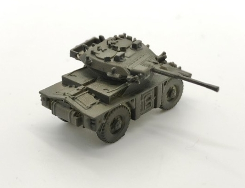 Armored car FV721 Fox in scale 15mm (1:100)