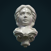 Female Face Mascaron - Thumbnail 2
