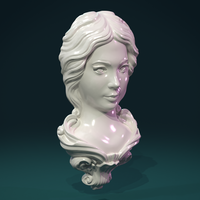 Female Face Mascaron - Thumbnail 5