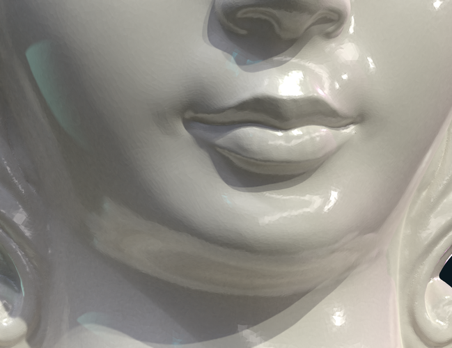 Female Face Mascaron 3D Print 276174