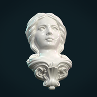Female Face Mascaron - Thumbnail 12