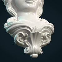 Female Face Mascaron - Thumbnail 13