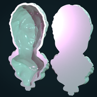 Female Face Mascaron - Thumbnail 16