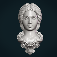Female Face Mascaron - Thumbnail 21