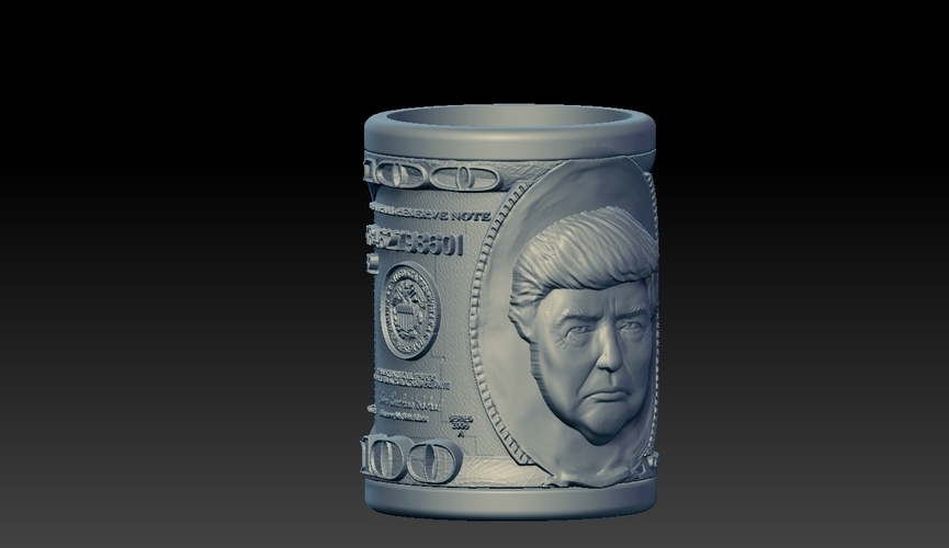 Trump US dollar Pen holder 3D Print 276190