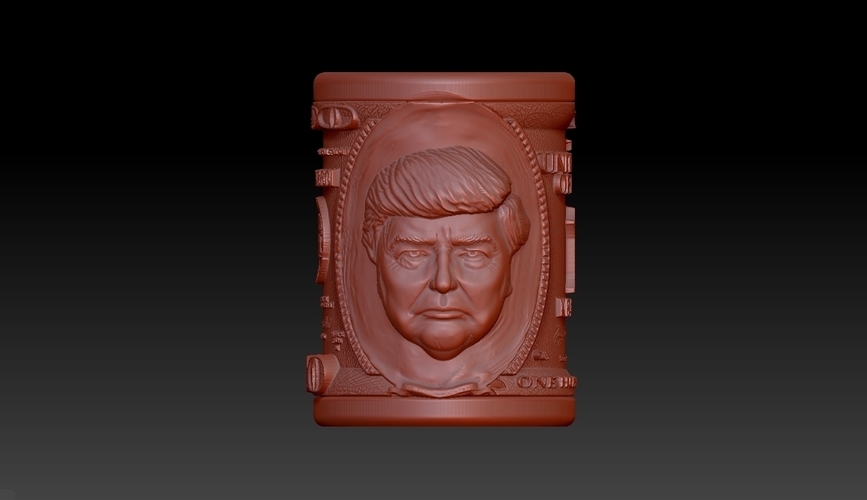Trump US dollar Pen holder 3D Print 276194