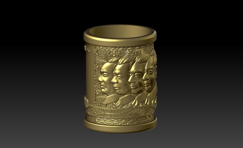 China Old 100 yuan RMB pen holder