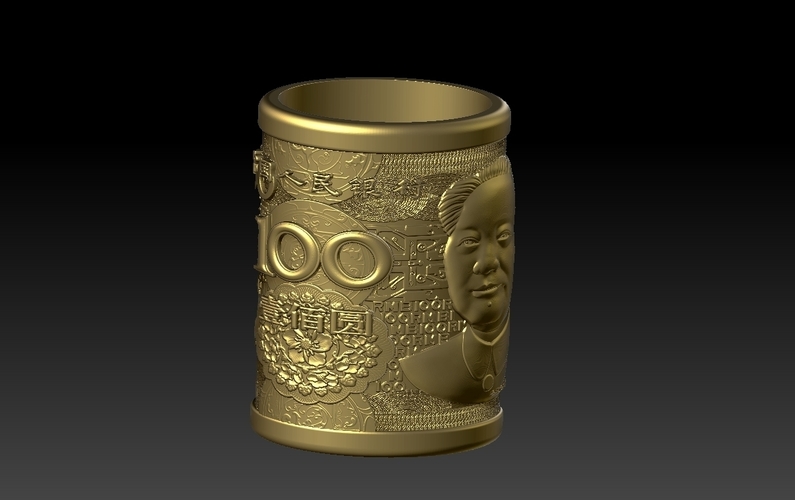 China New 100 yuan RMB pen holder
