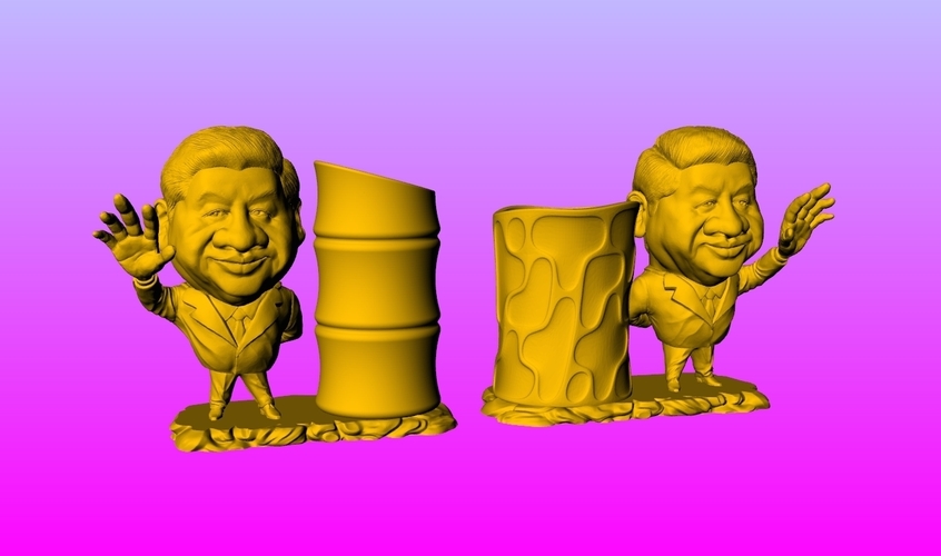 Chairman Xi pen holder 1 3D Print 276214