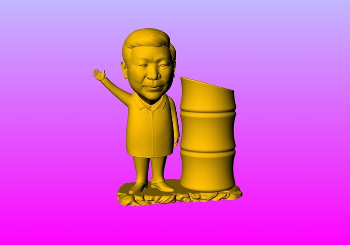 Chairman Xi pen holder 2 3D Print 276219