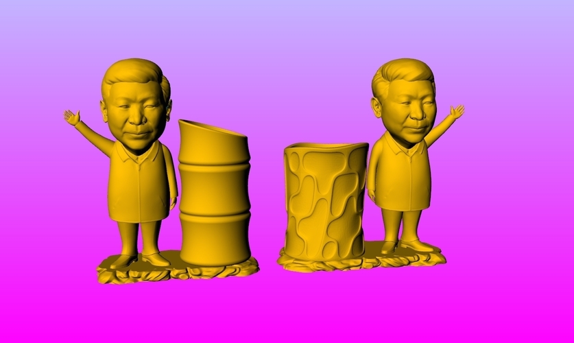Chairman Xi pen holder 2 3D Print 276220