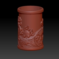 Chinese style - dragon pen holder 1 - Thumbnail 1