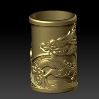 Chinese style - dragon pen holder 1 - Thumbnail 3