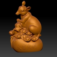 China Year of the Rat Fortune Decoration - Thumbnail 2
