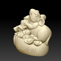 China Year of the Rat Fortune Decoration 1 - Thumbnail 2