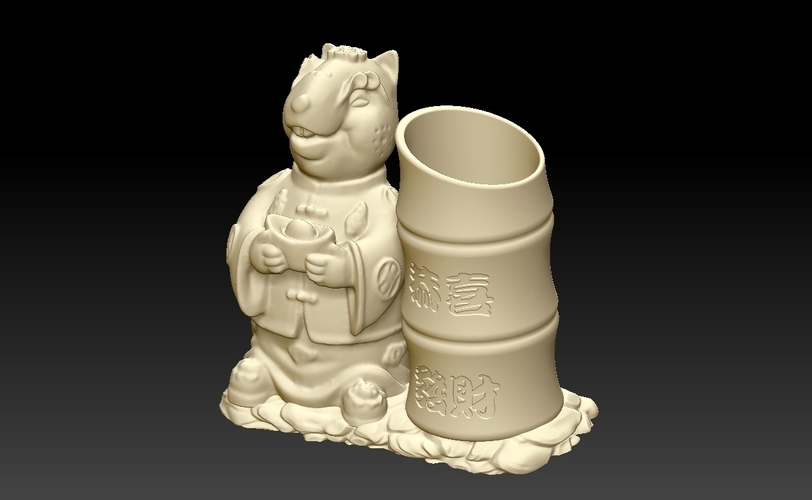 China Year of the Rat Fortune Peh holder 1 3D Print 276304