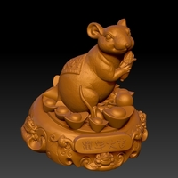 China Year of the Rat Fortune Decoration 4 - Thumbnail 1
