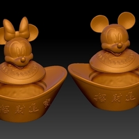 Mickey Minnie China New Year Candy Jar - Thumbnail 1