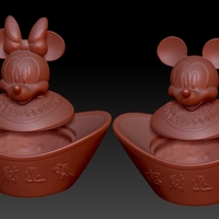 Mickey Minnie China New Year Candy Jar - Thumbnail 3