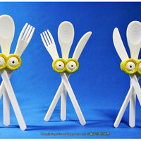 Minions eyes-Cutlery set - Thumbnail 1