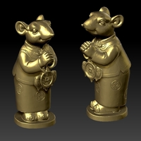 Lucky Rat Chinese year Congratulations to Fortune Decoration 6 - Thumbnail 1