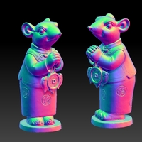 Lucky Rat Chinese year Congratulations to Fortune Decoration 6 - Thumbnail 2