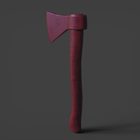 Old Steampunk Axe 3D Print - Thumbnail 2