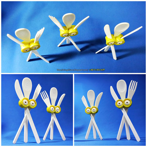 Minions eyes-Cutlery set 3D Print 27633