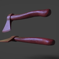 Old Steampunk Axe 3D Print - Thumbnail 14