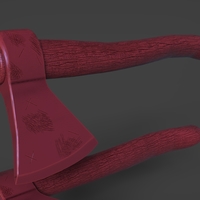 Old Steampunk Axe 3D Print - Thumbnail 15