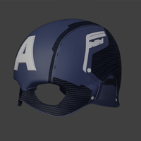 Small Captain America Helmet from Civil War  3D Printing 276412